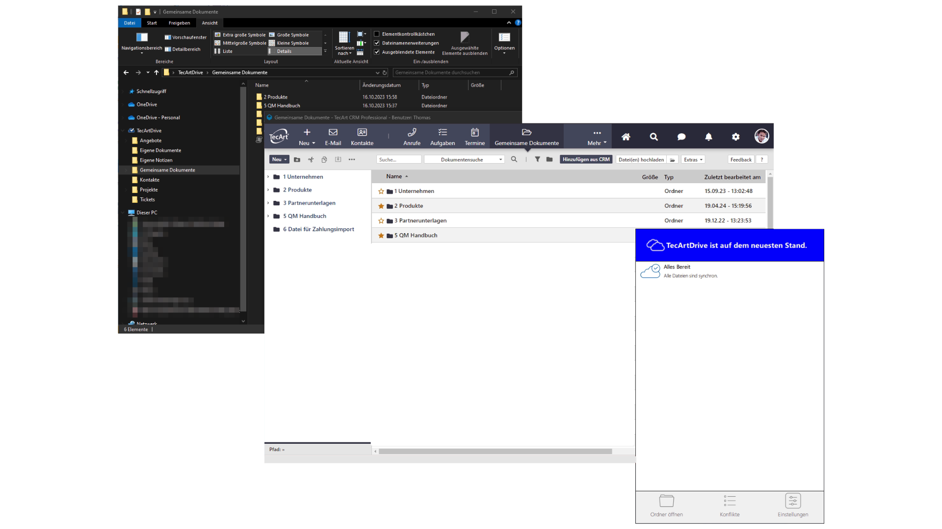 TecArt Drive und Ordnerstruktur
